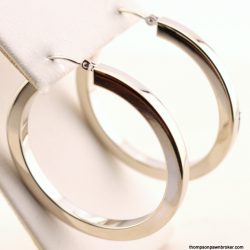 14k white gold hoop earrings (2)