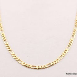 10k yellow gold 20" figaro chain