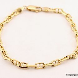 18k yellow gold 8 1/2" bracelet